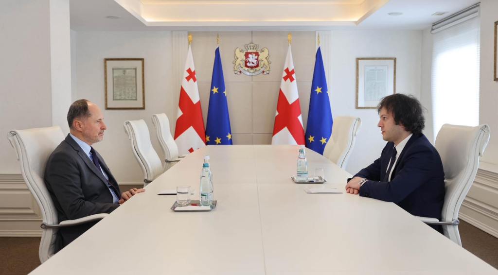 საქართველოს პრემიერ-მინისტრი ირაკლი კობახიძე საქართველოში ევროკავშირის ელჩს&nbsp;შეხვდა